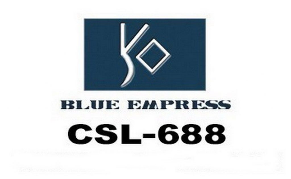 688 Blue Empress slate logo