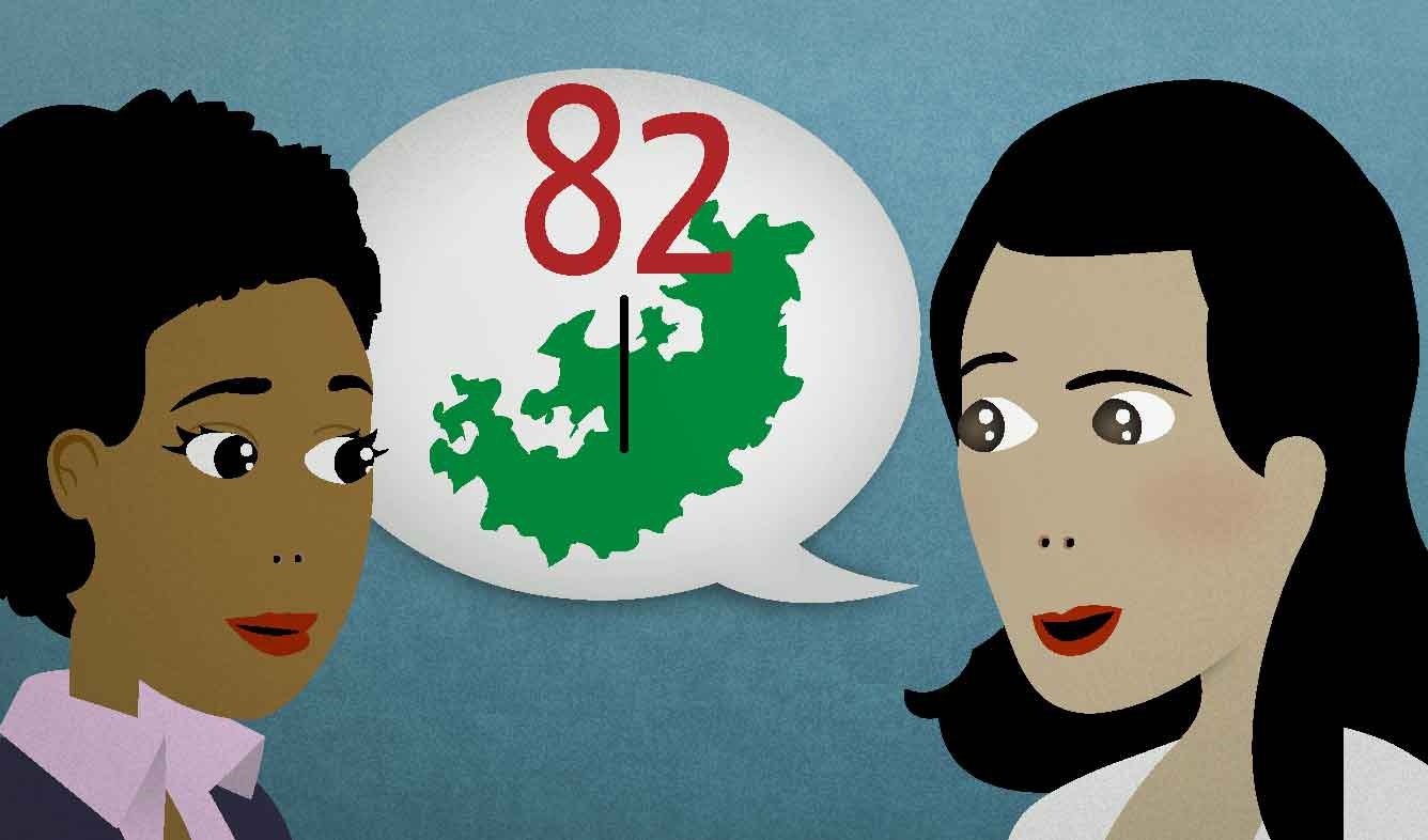 English Lesson: The average life expectancy there is something crazy like 82 years.