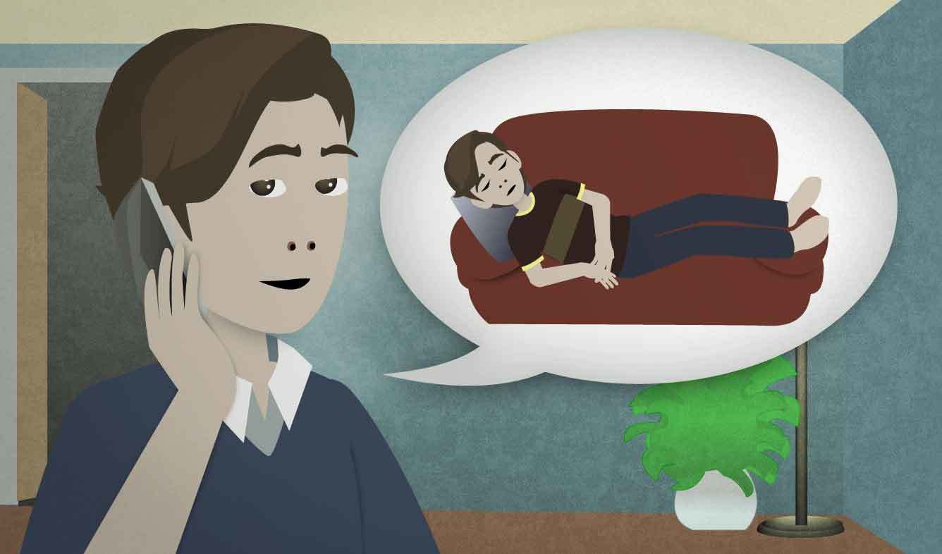 English Lesson: I wound up going over to James's place and sleeping on the couch.